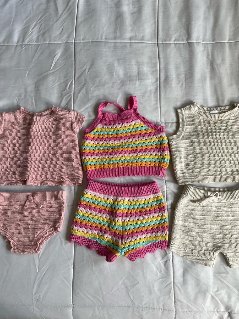 3M Baby Crochet Tank & Shorts Set - Carter’s, Old Navy 3-6M